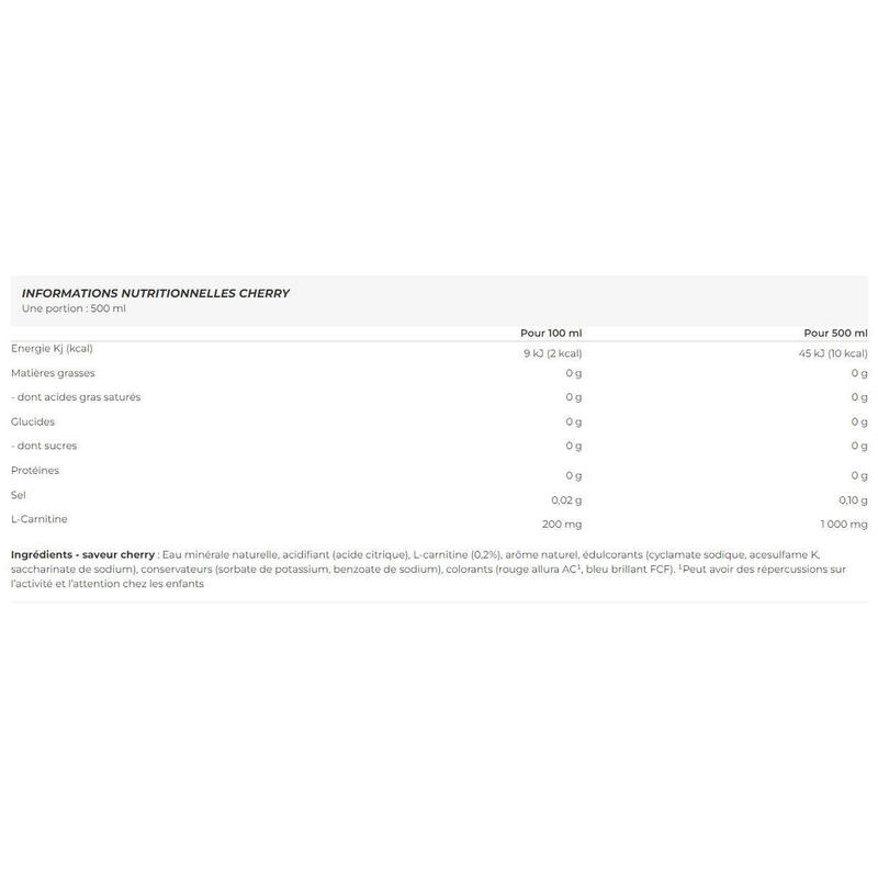 L-carnitine drink (500ml) | Cherry