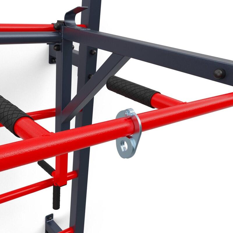 Trainingsset - wandrekken met dipstation/pull-up bar