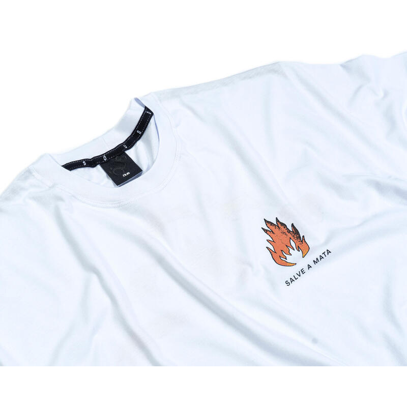 T-Shirt Bio Öus manches courtes FOGAREL WHITE