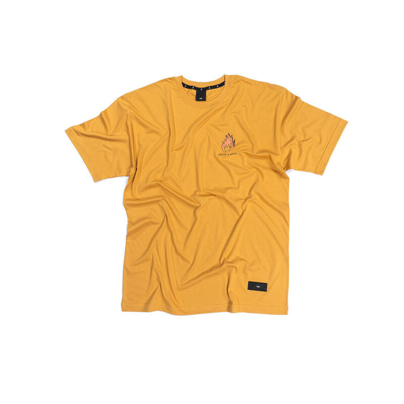 T-Shirt Bio Öus manches courtes FOGAREL MUSTARD