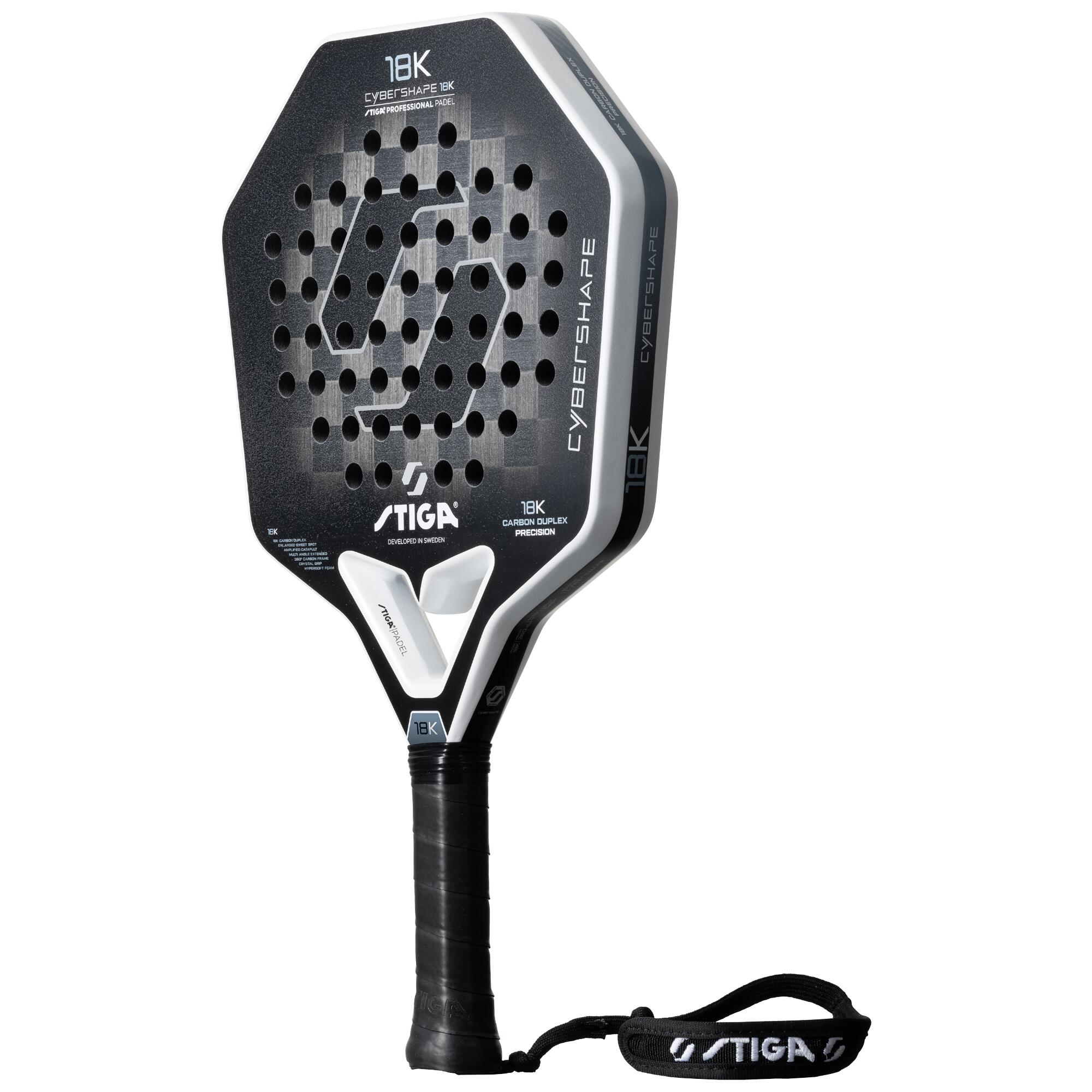 Raquette de padel 18K Cybershape 3/6