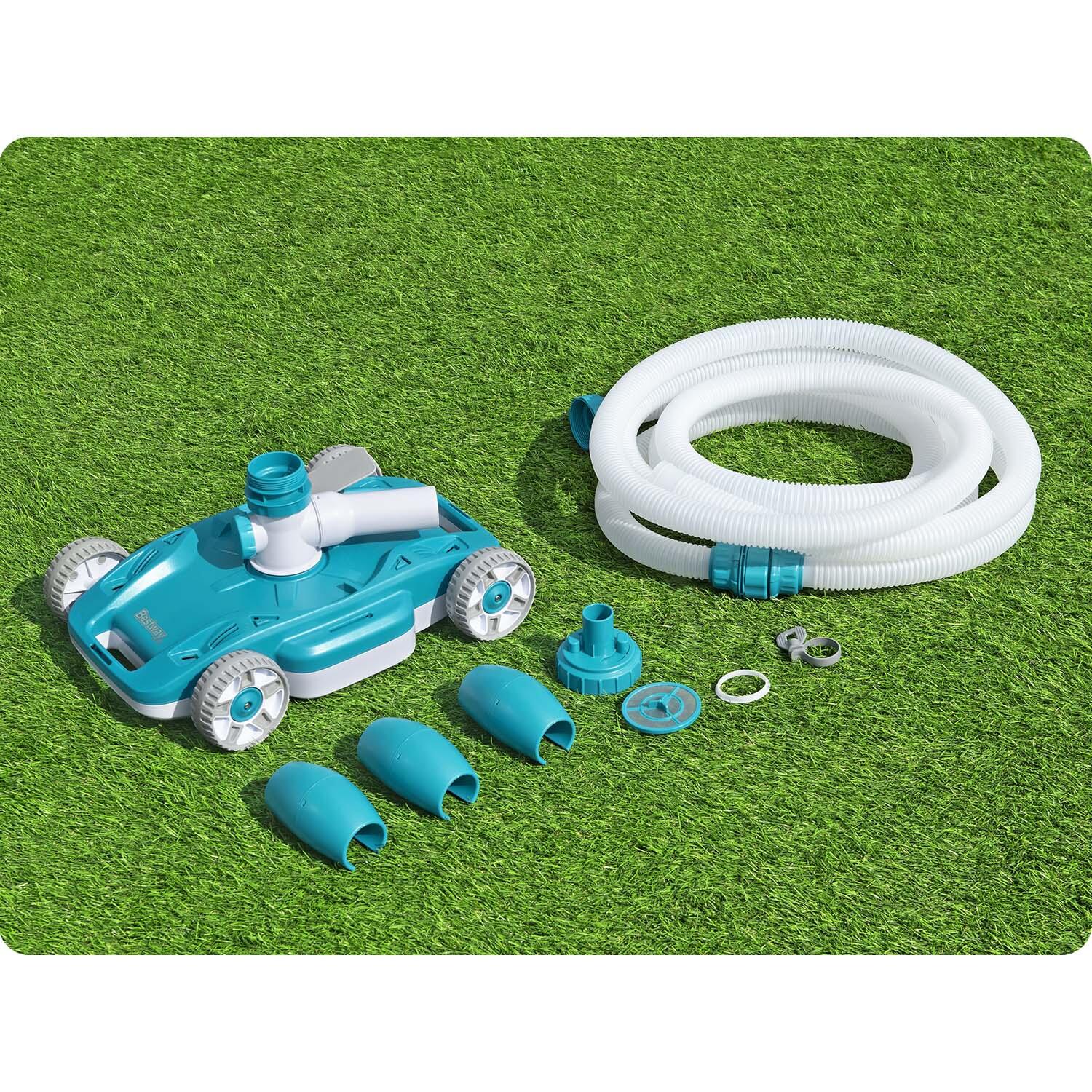 Kit d'entretien piscine natation - Aspirateur Automatique bleu 2/5