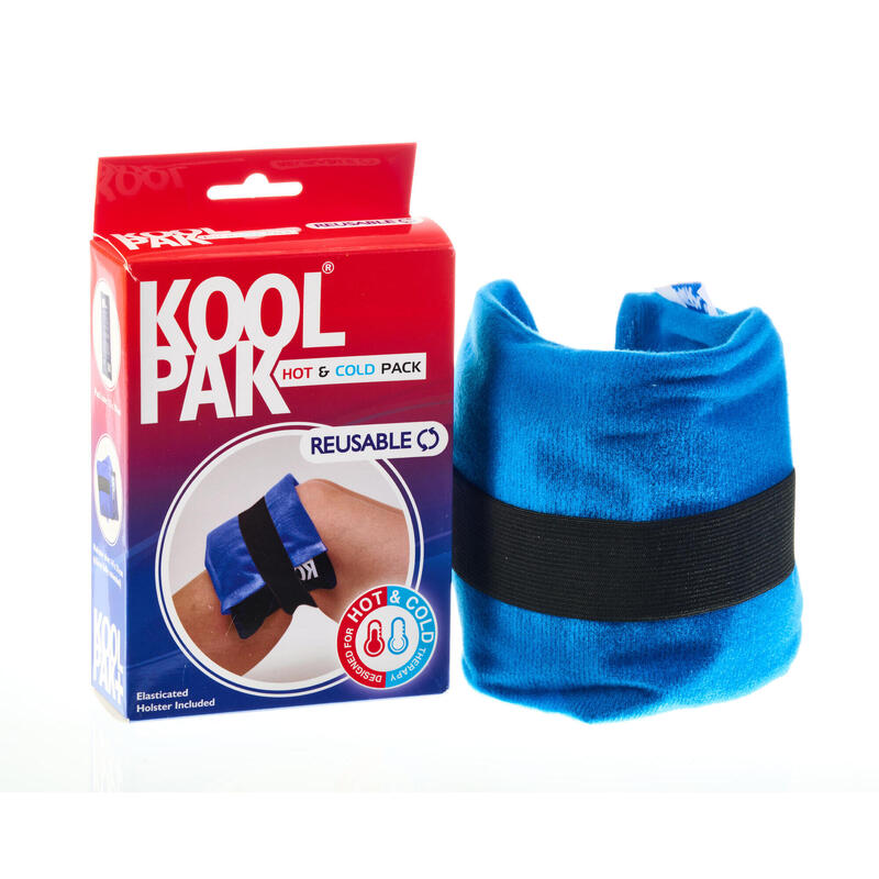 Koolpak Luxury Reusable Hot Cold Pack - 12 x 29cm with Elasticated Holster