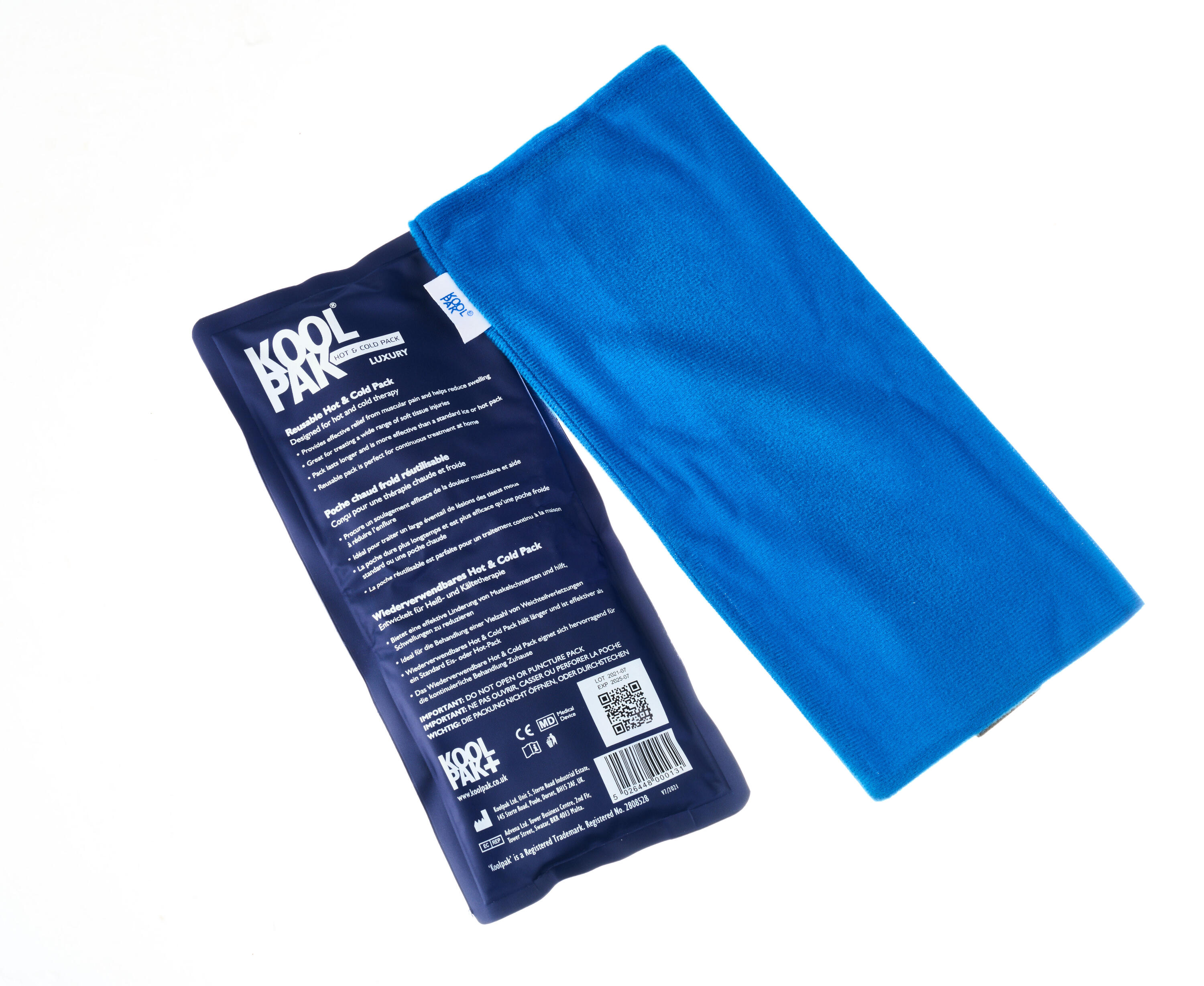 Koolpak Luxury Reusable Hot Cold Pack - 12 x 29cm with Elasticated Holster 4/5