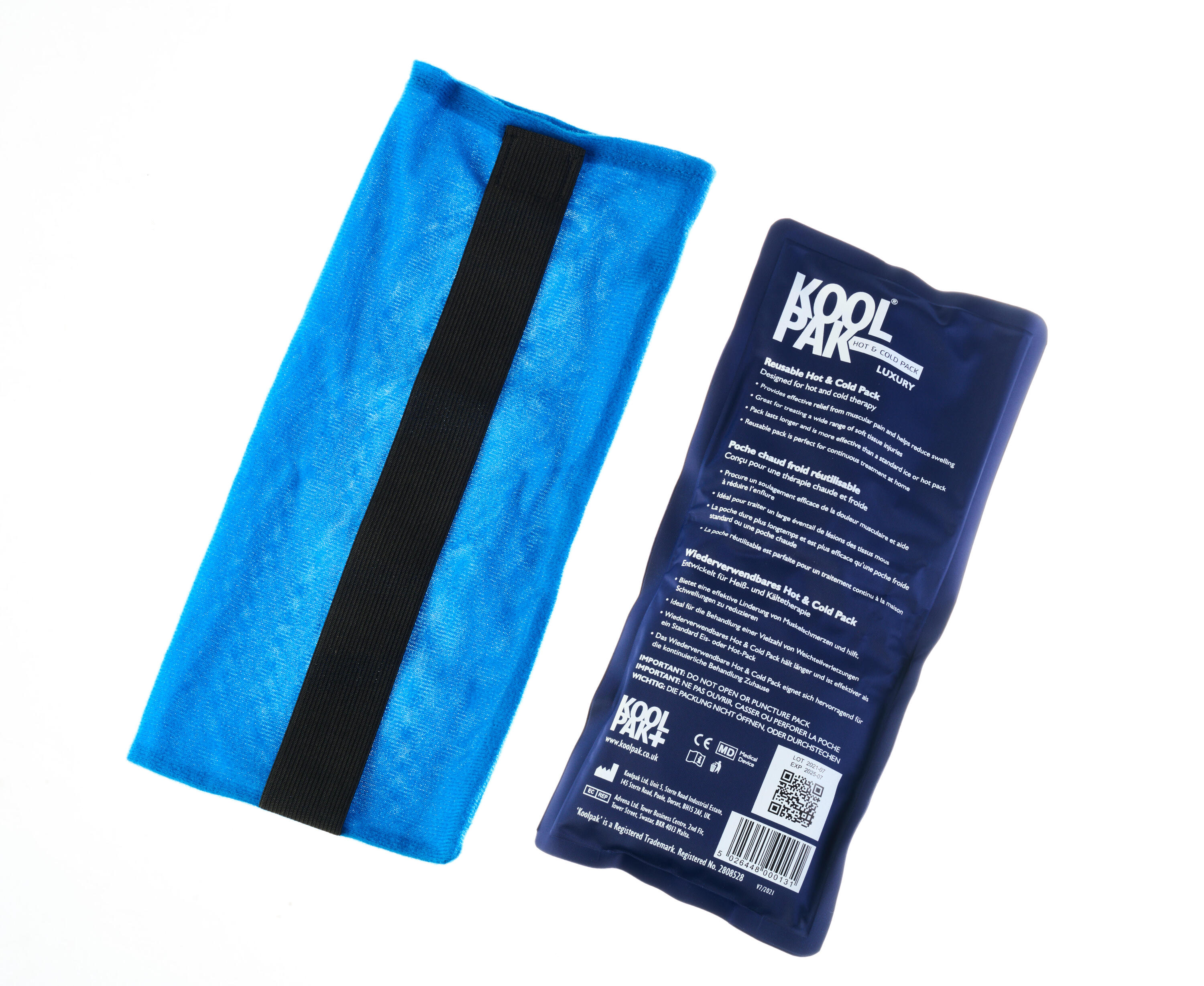 Koolpak Luxury Reusable Hot Cold Pack - 12 x 29cm with Elasticated Holster 5/5