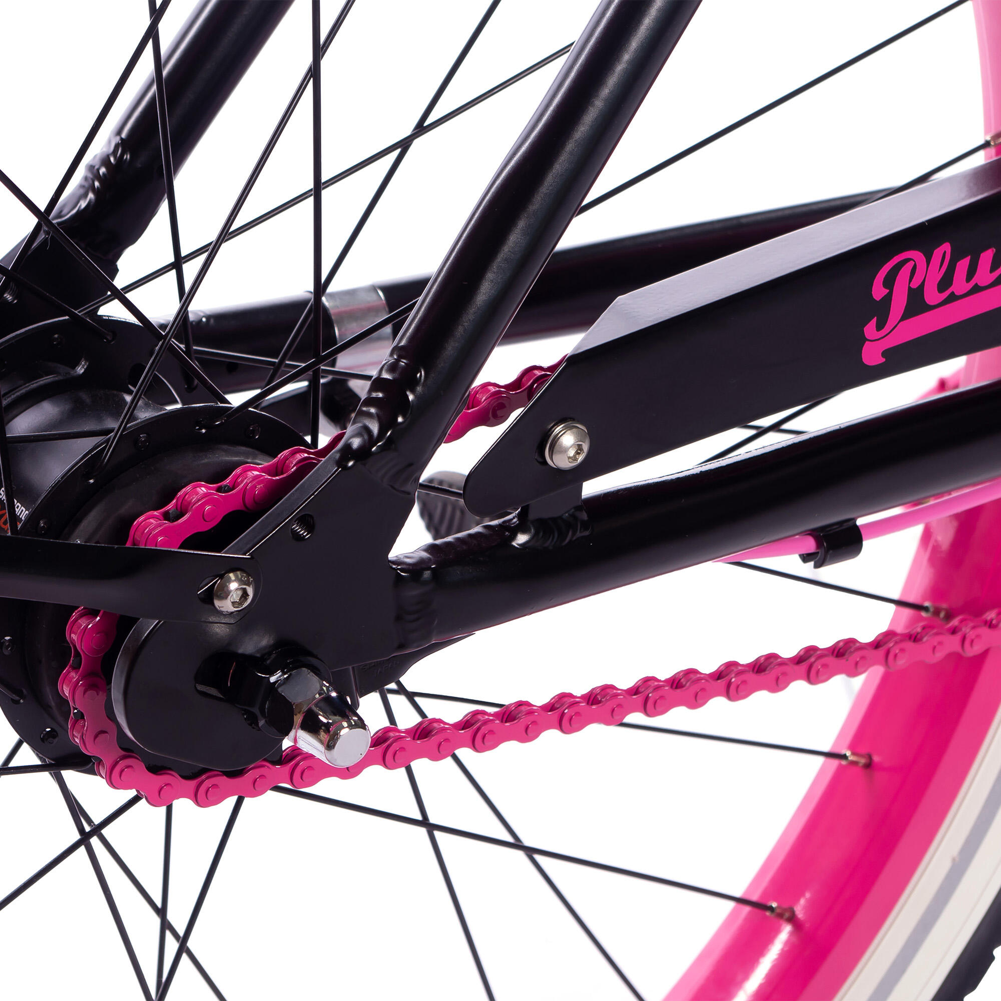 Rower miejski damski Plumbike Rider Go Girl Pink 7B z hamulcem v-brake 4/6