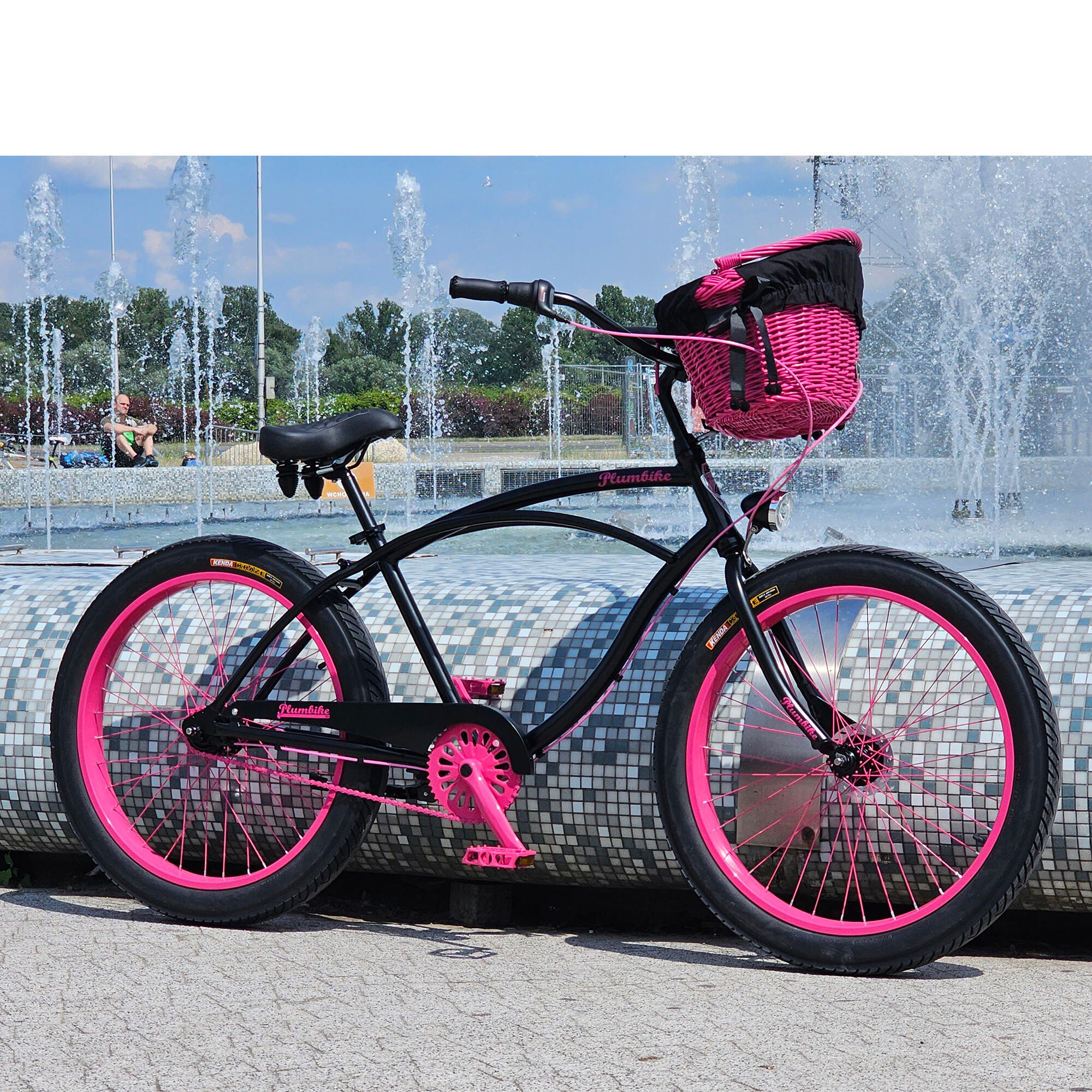 Rower miejski damski Rider X Go Girl Pinky 7B ham. rolka, szerokie obręcze 7/7
