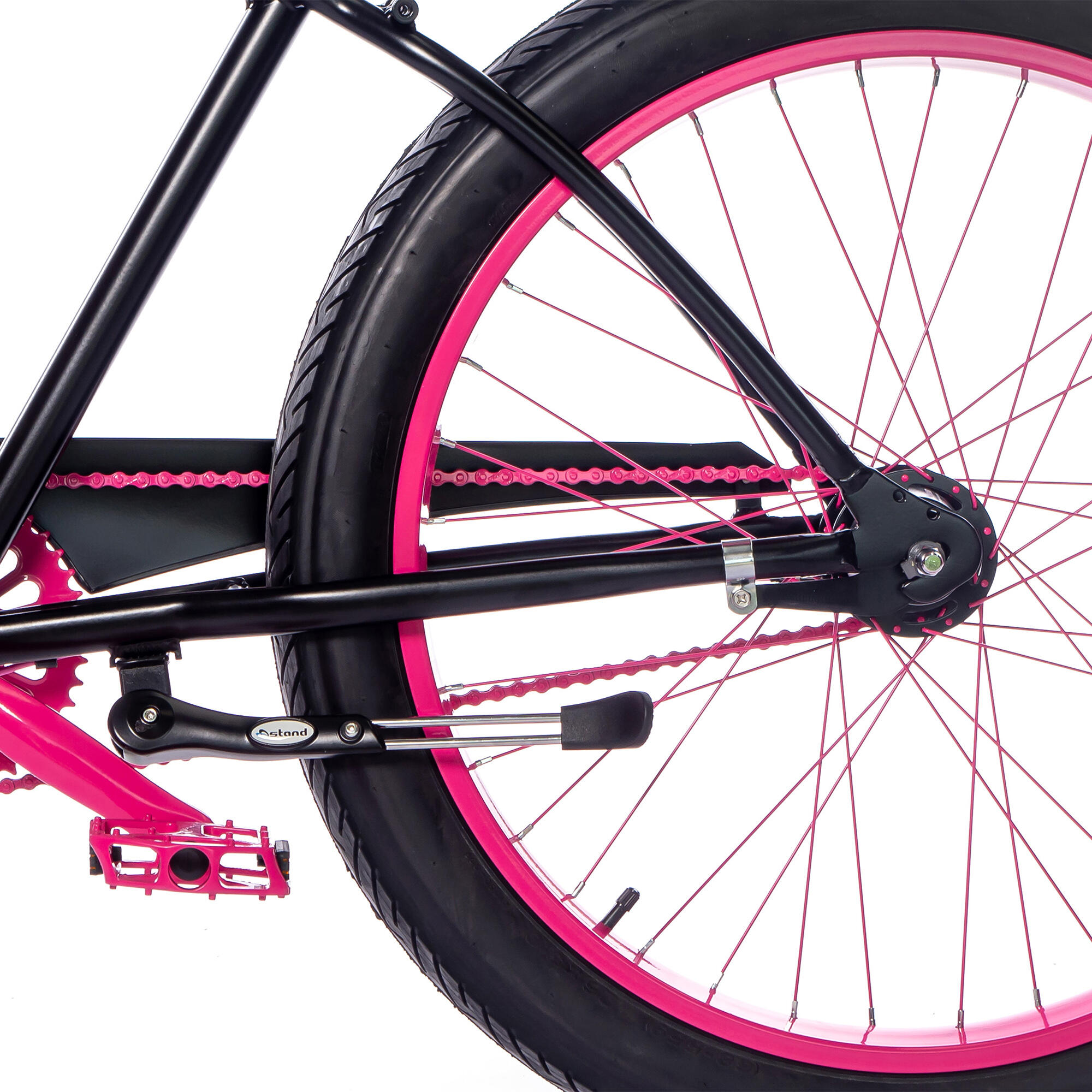 Rower miejski damski Rider X Go Girl Pinky 7B ham. rolka, szerokie obręcze 3/7