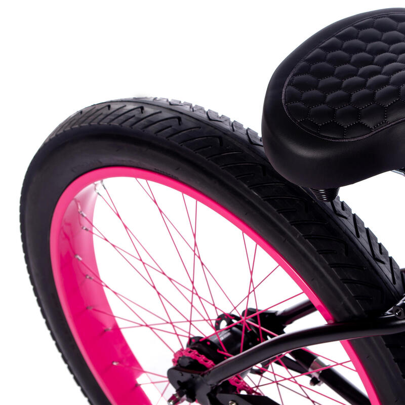 Rower miejski damski Rider X Go Girl Pinky 7B +Kosz ham. rolka ...