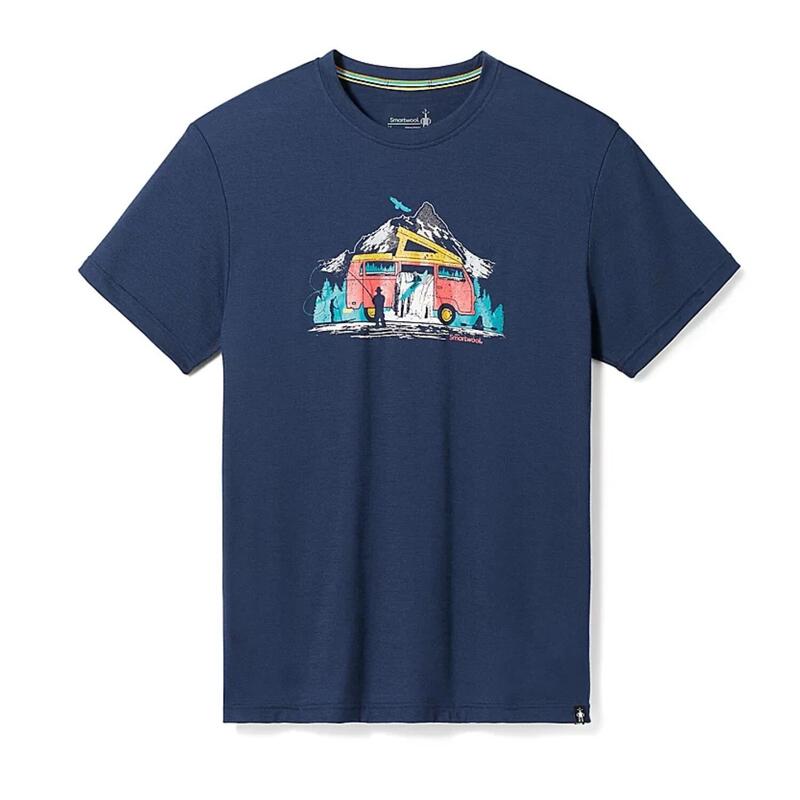 Koszulka z krótkim rękawem unisex Smartwool River Van Graphic SS Tee