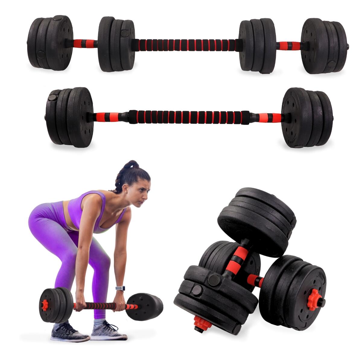 Halteres ajustáveis Até 20 kg Crescimento progressivo