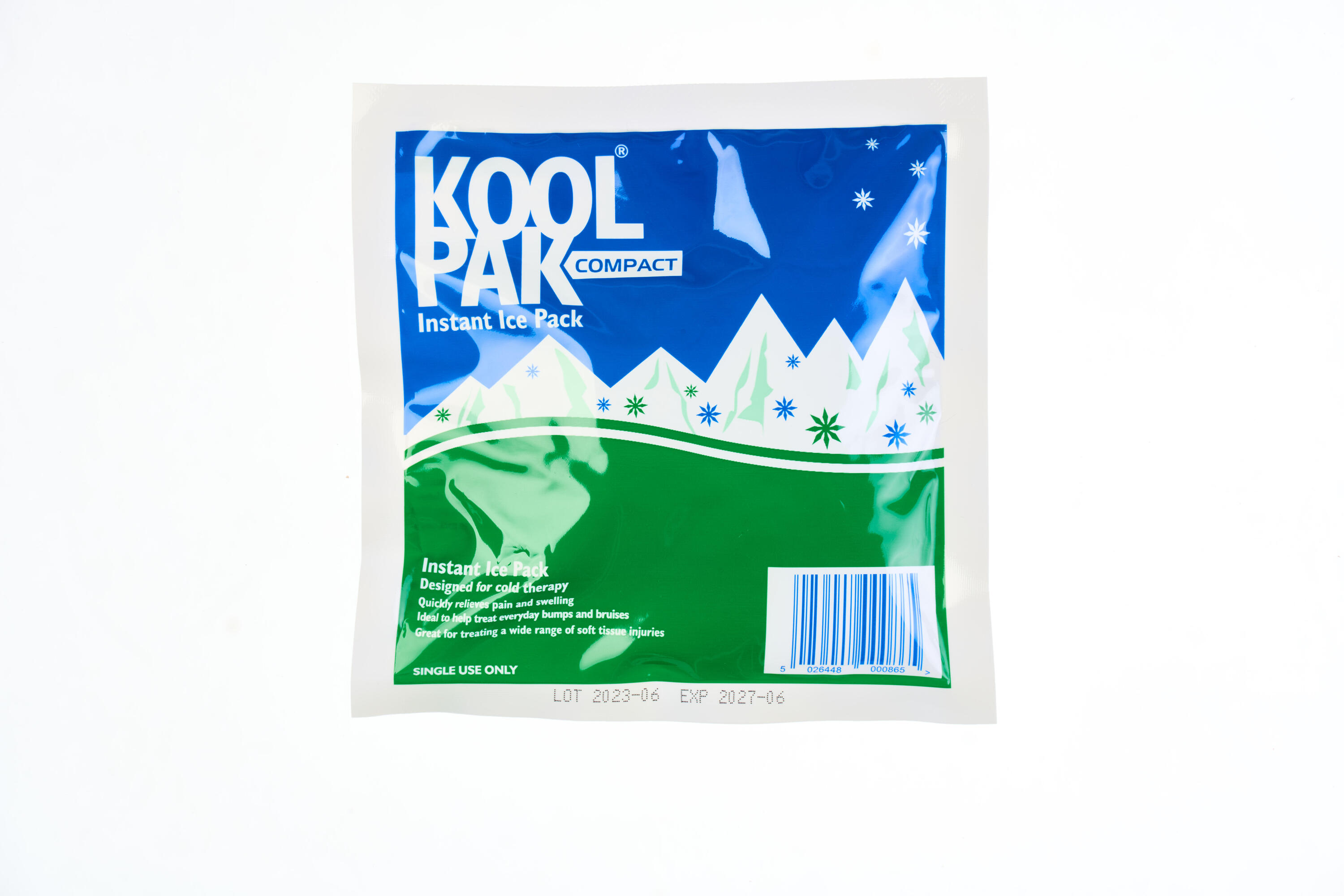 Koolpak Compact Instant Ice Pack - 15 x 15cm - Pack of 80 1/6