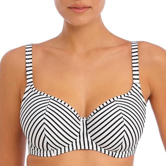 Top de baño a rayas con aros Jewel cove