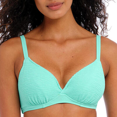 Top de bikini con aros texturizado Ibiza waves