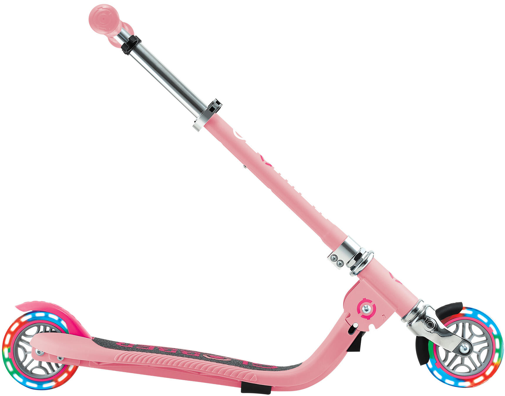 Trottinette 2 roues FLOW FOLDABLE JUNIOR LIGHTS - Rose pastel 6/13