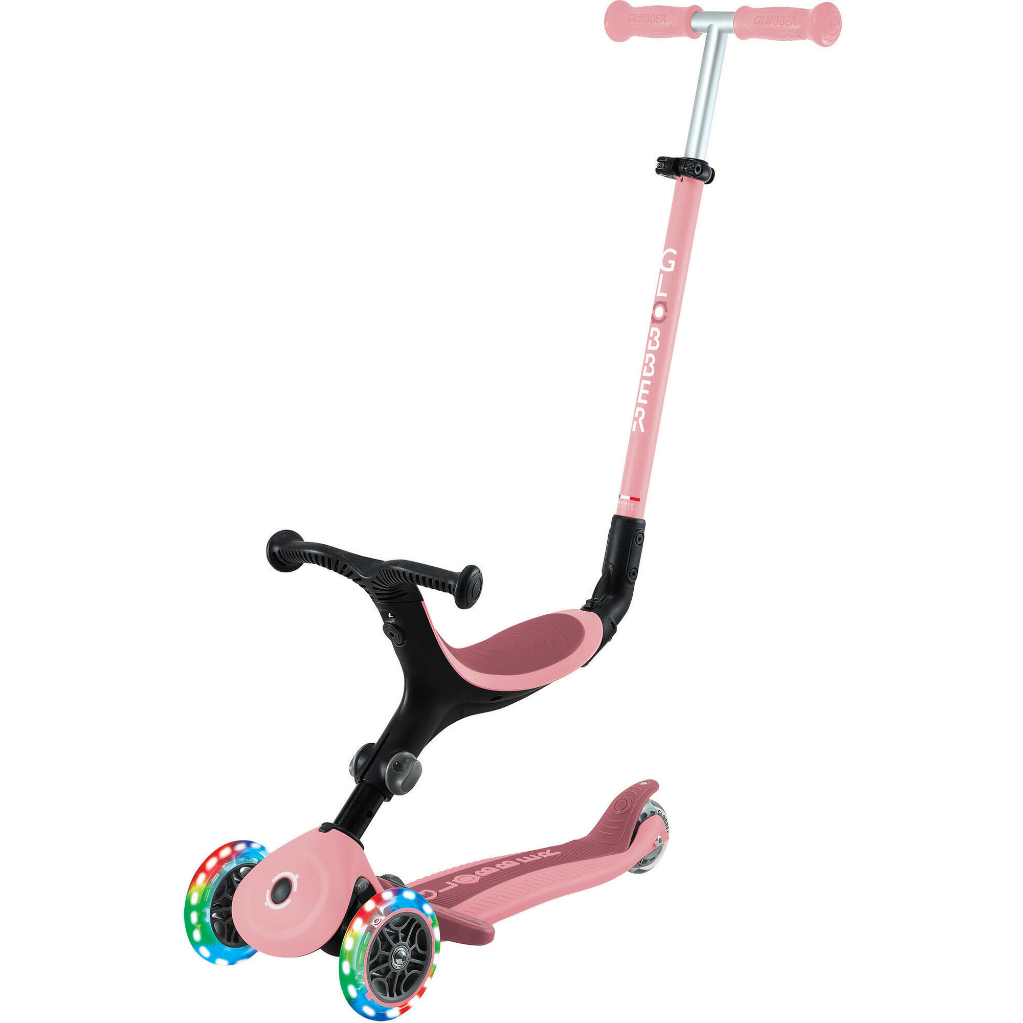 GO UP Active Lights Scooter / Tricycle Pastel Pink