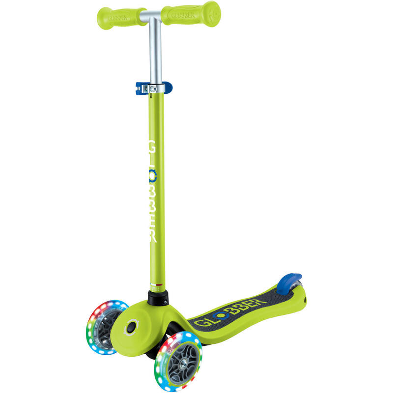 Globber Mini tRougetinette | Primo Lights | Lime vert - Navy blue