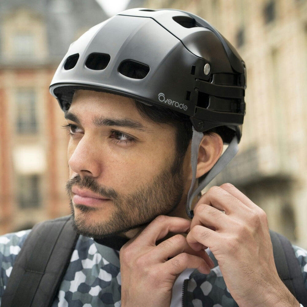 Faltbarer Helm Plixi schwarz für Fahrrad oder Roller 6/9