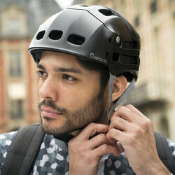 Casque pliable Plixi FIT noir pour v lo ou trottinette OVERADE