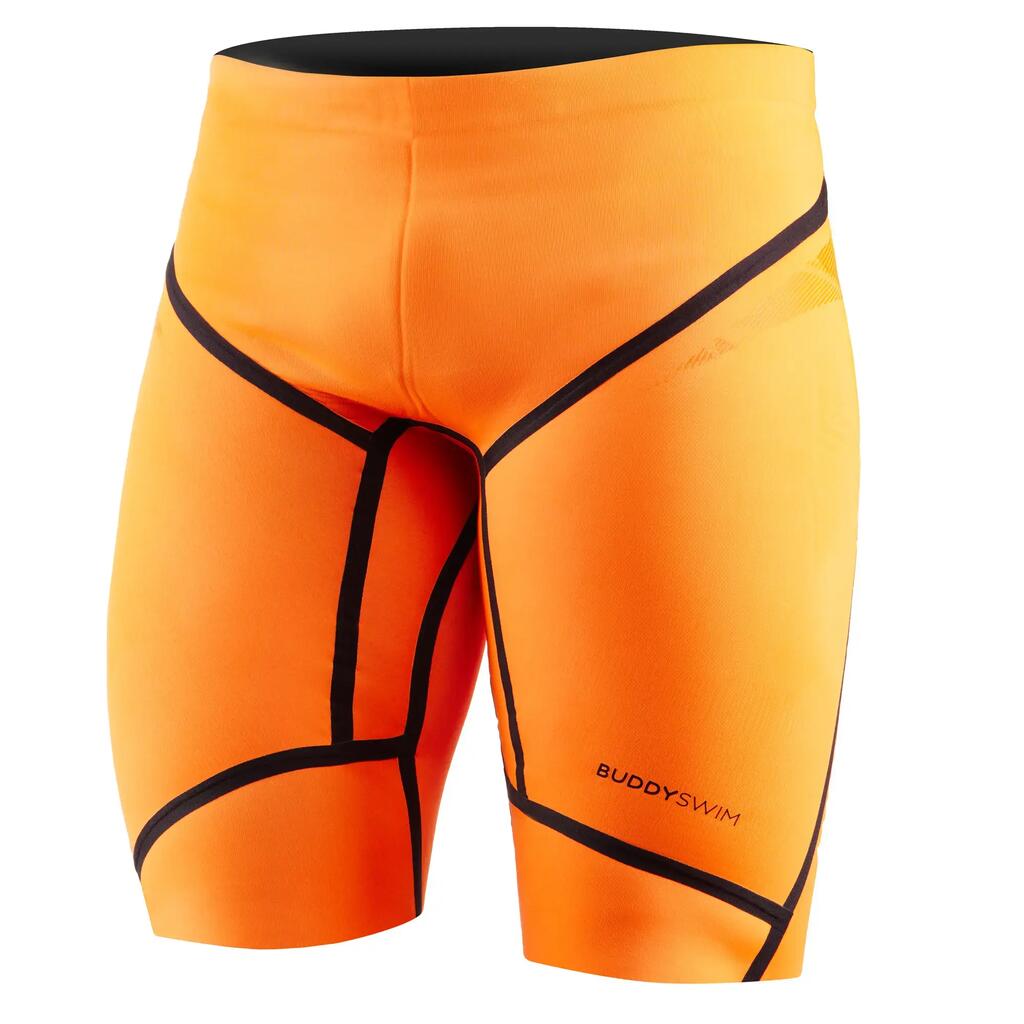 Buddyswim 5/3 mm neoprene open water swimming wetsuit orange