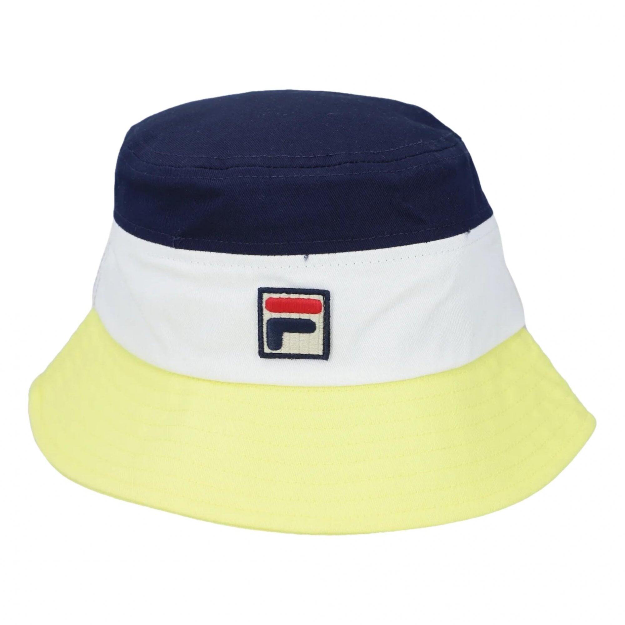 Fila Leader Bucket Hat - Lime Light / Gardenia / Fila Navy 1/3