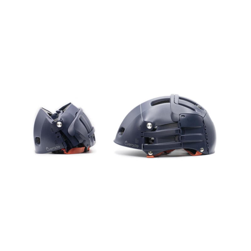 Casque pliable Plixi bleu pour vélo ou trottinette