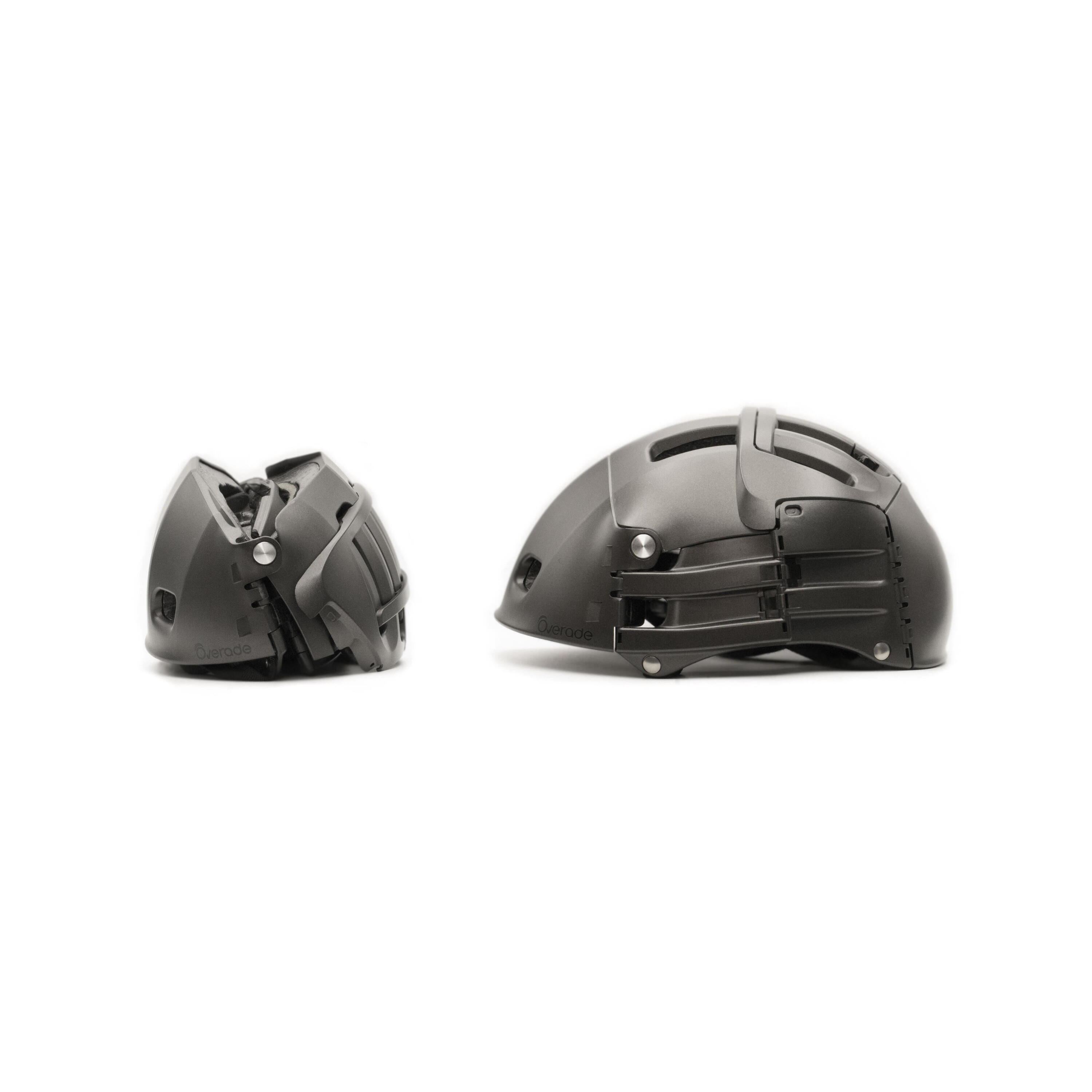Casque pliable FIT gris pour vélo ou trottinette 3/9
