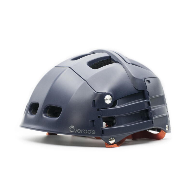 Casque pliable Plixi bleu pour vélo ou trottinette