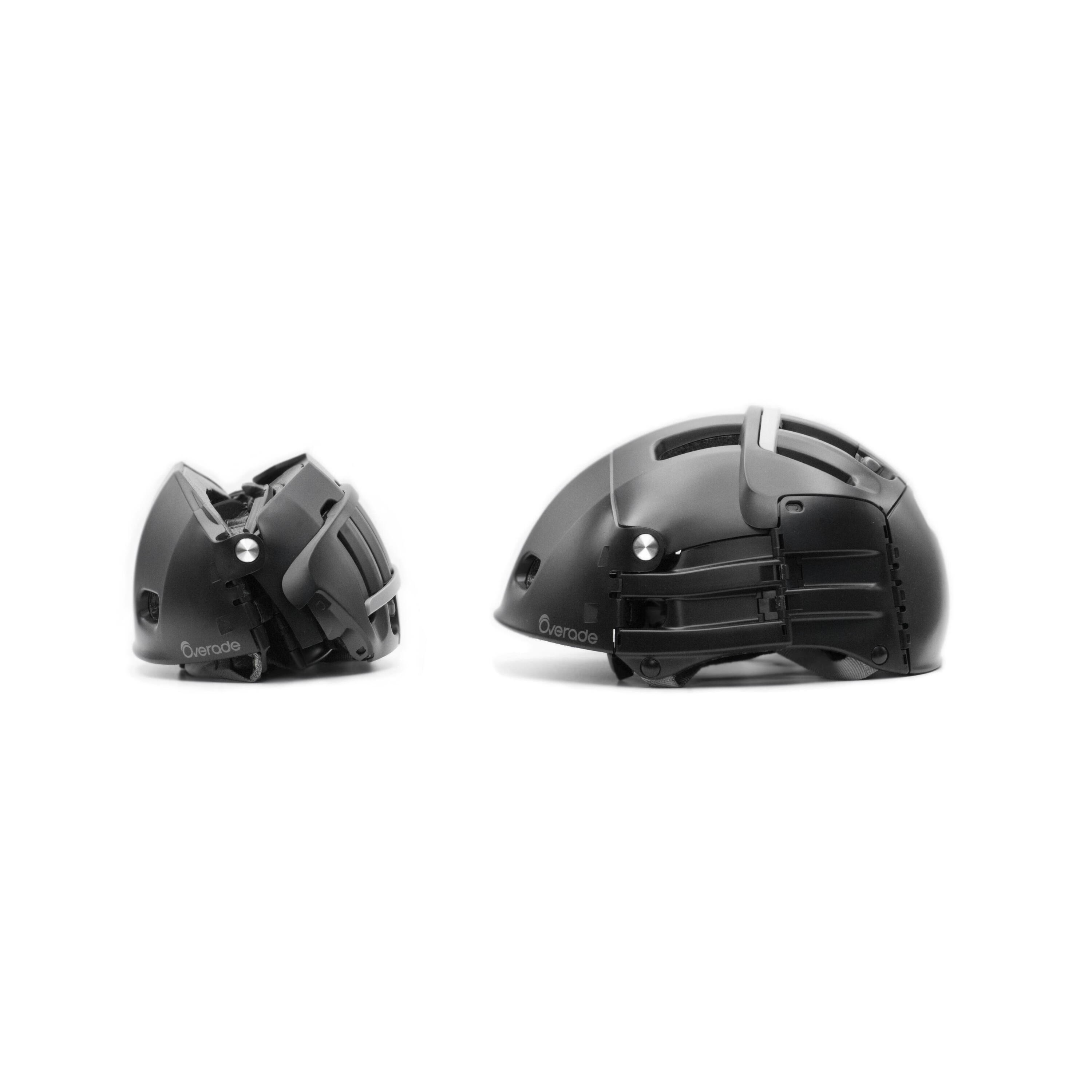 Faltbarer Helm Plixi schwarz für Fahrrad oder Roller 3/9