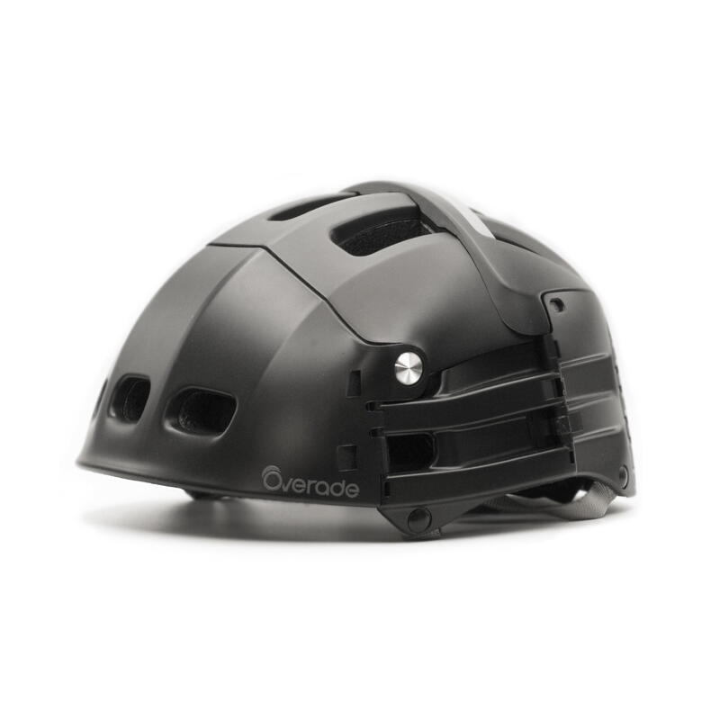 Casque pliable Plixi noir pour vélo ou trottinette
