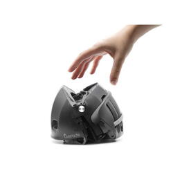 Casque pliable Plixi bleu pour vélo ou trottinette