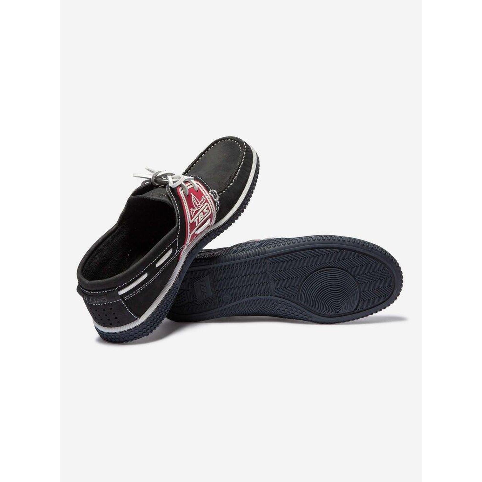 Chaussures bateau Homme - GLOBEK Navy + Grenadine