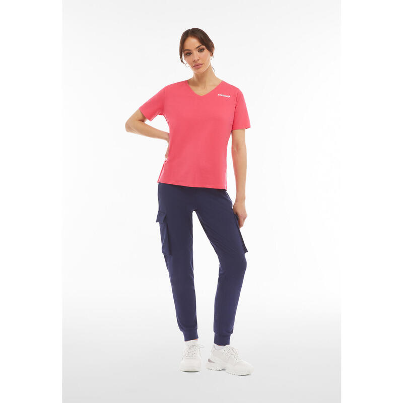 Pantaloni cargo da donna in french terry modal