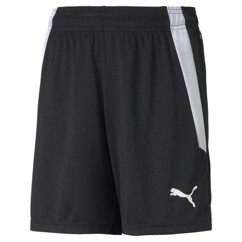 teamLIGA voetbalshort voor jongeren PUMA Black White