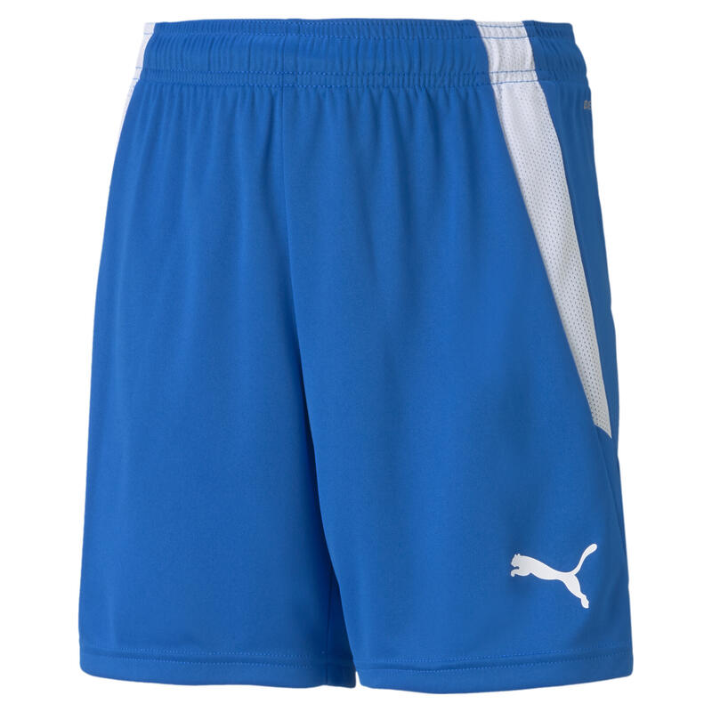 teamLIGA voetbalshort voor jongeren PUMA Electric Blue Lemonade White