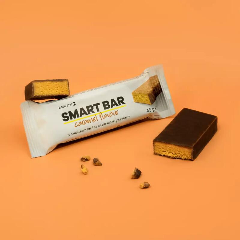 Smart Bars Caramel – Barres Protéinées – 12 Barres (540 grammes)