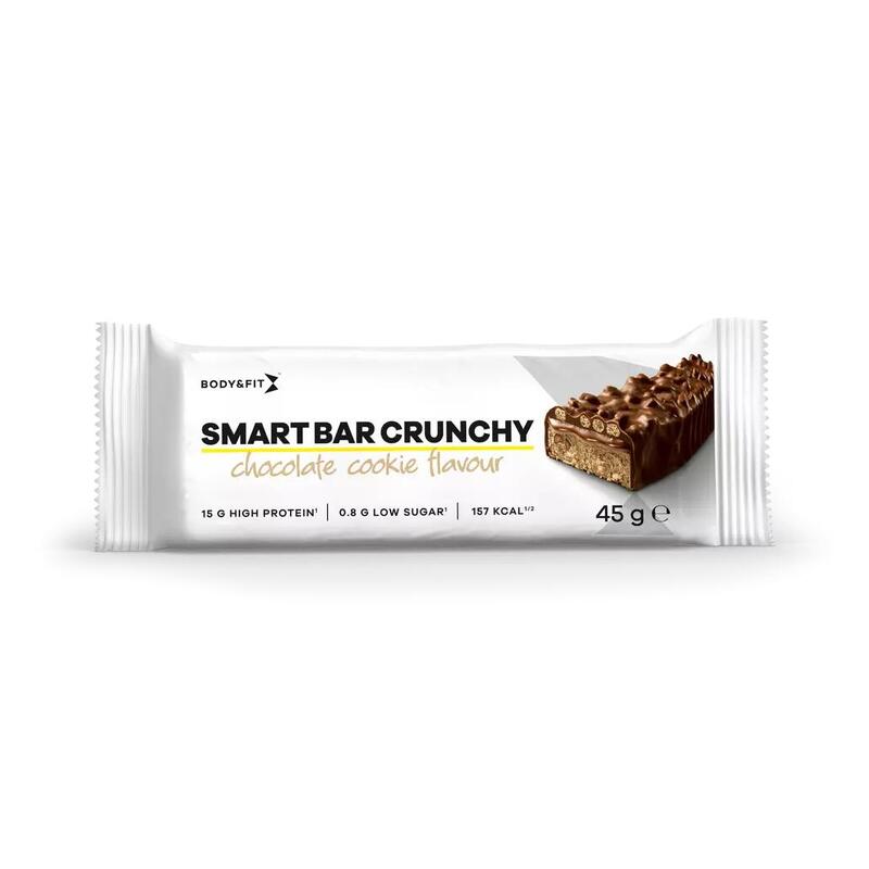 Smart Bar Crunchy - Barres Protéinée - Cookies au Chocolat - 12 barres