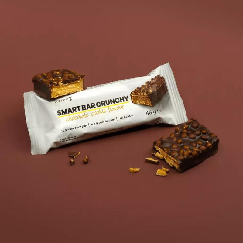 Smart Bar Crunchy - Barres Protéinée - Cookies au Chocolat - 12 barres