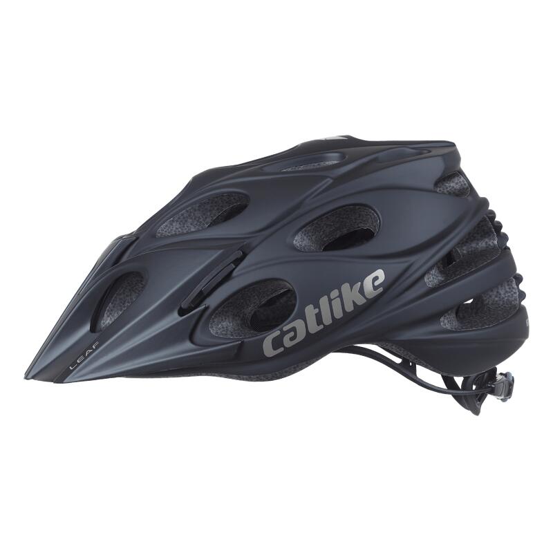 Casco de Bicicleta BTT Leaf Carbon Negro