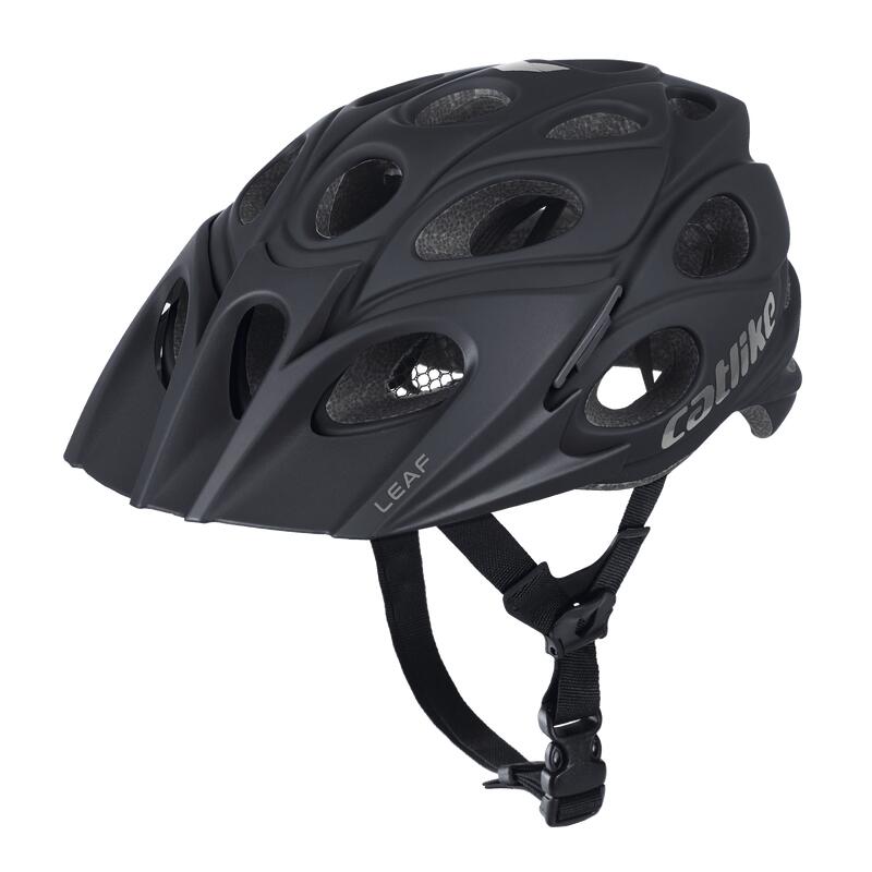 Casco de Bicicleta BTT Leaf Carbon Negro