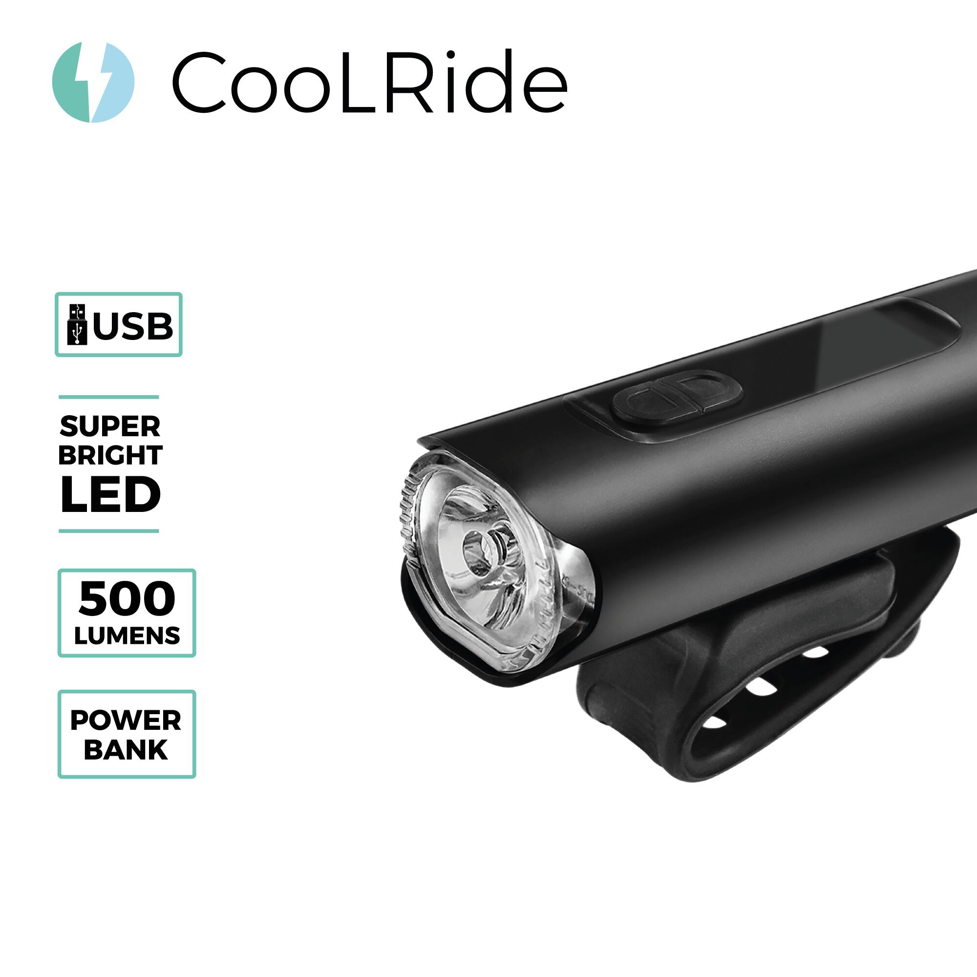 Eclairage avant vélo LED - Powerbank - Vélo, Trottinette - Fixation Universelle 2/4