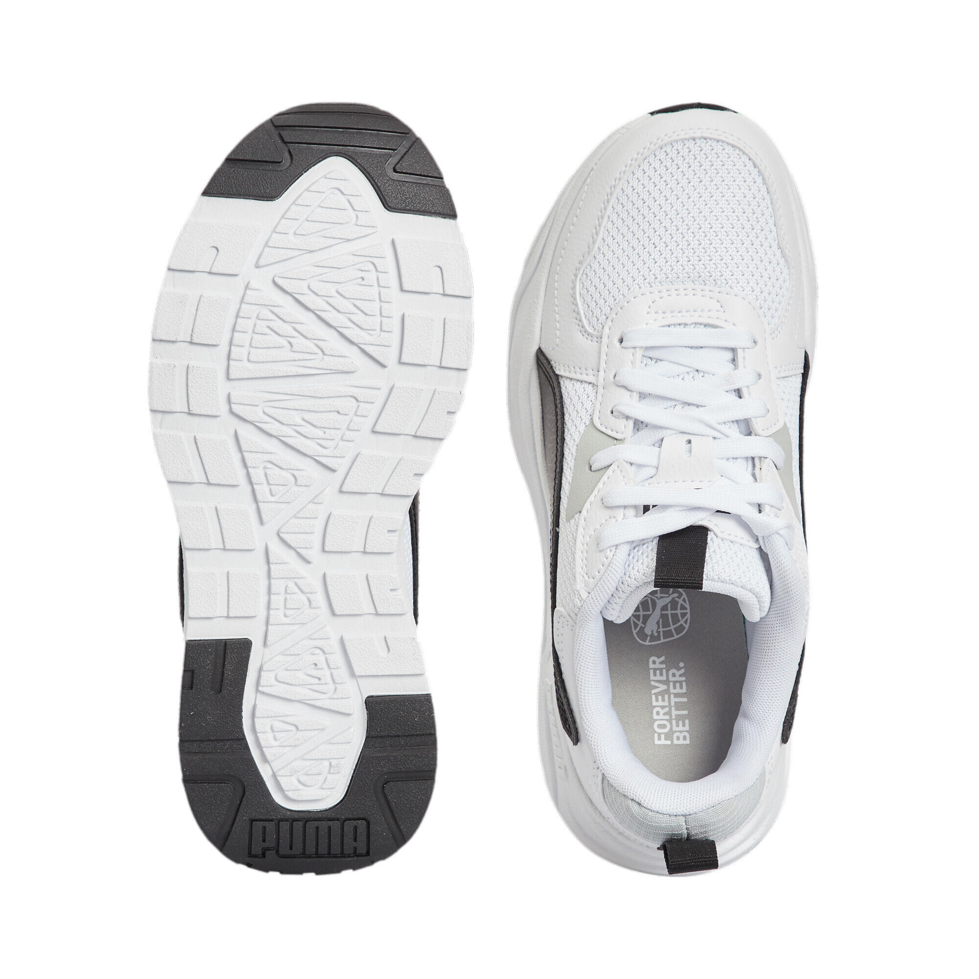 Baskets Trinity Lite Enfant et Adolescent PUMA White Black Cool Light Gray 4/6