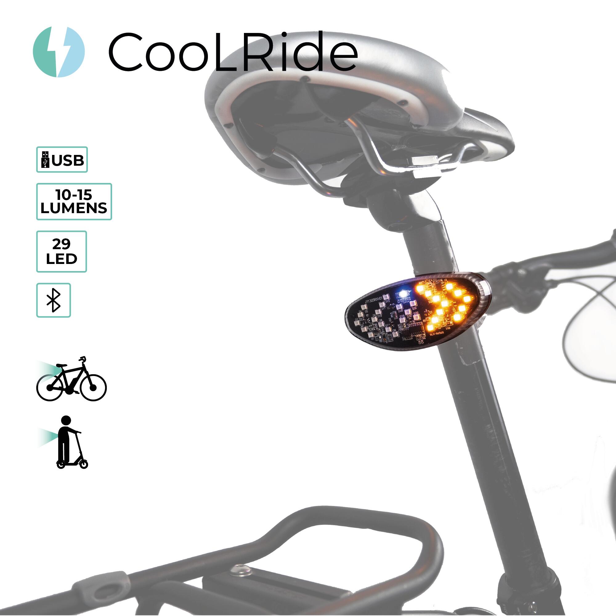 Clignotant éclairage arrière vélo USB - Vélo, Trottinette - Fixation Universelle 2/6