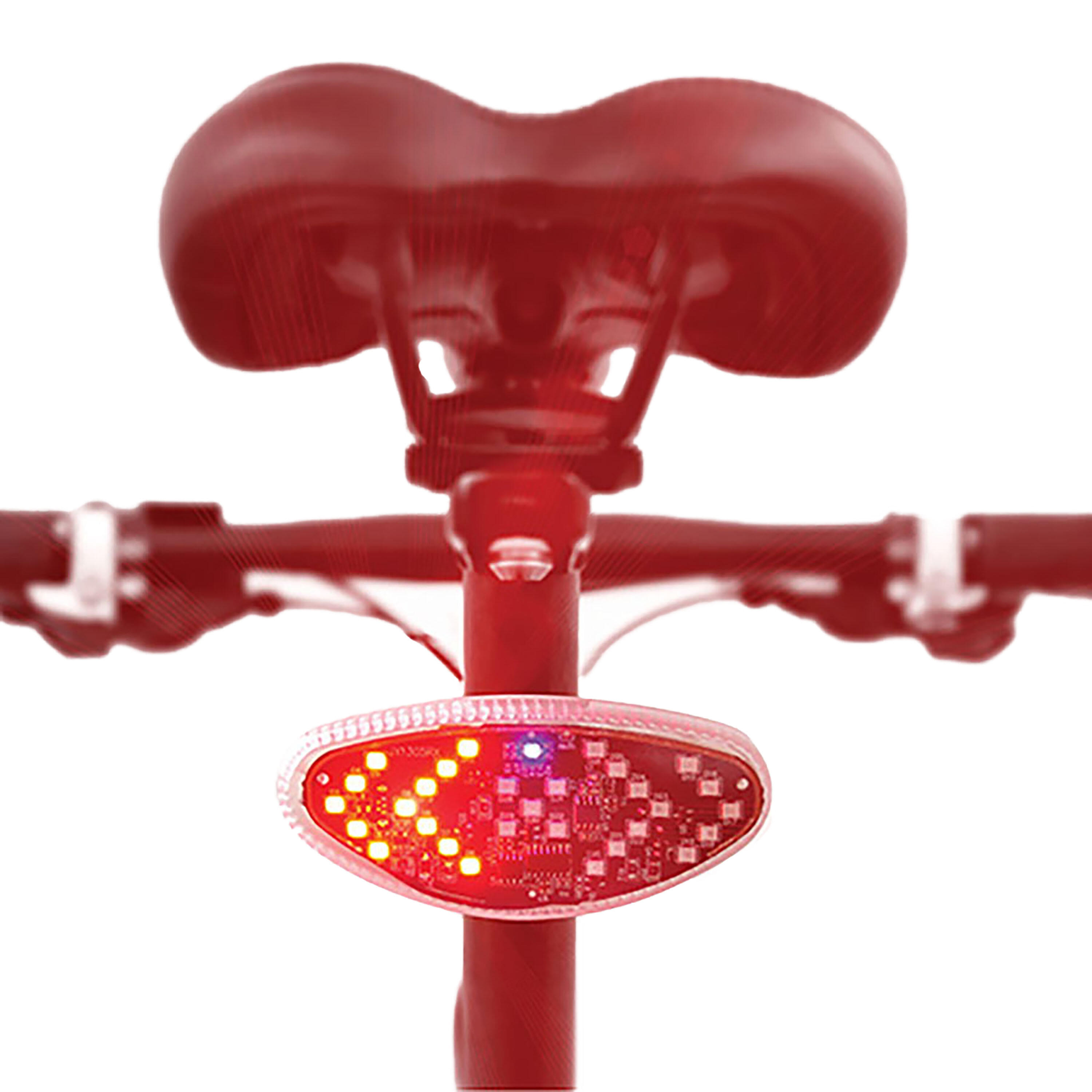 Clignotant éclairage arrière vélo USB - Vélo, Trottinette - Fixation Universelle 5/6