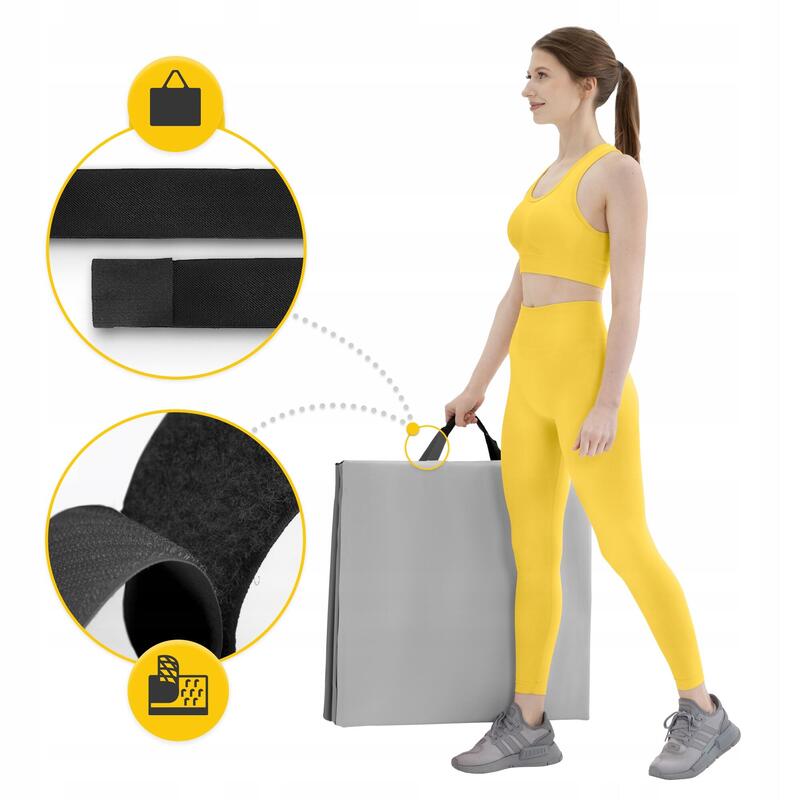 Saltea de gimnastică pliabilă 4FIZJO 180×60×5 cm