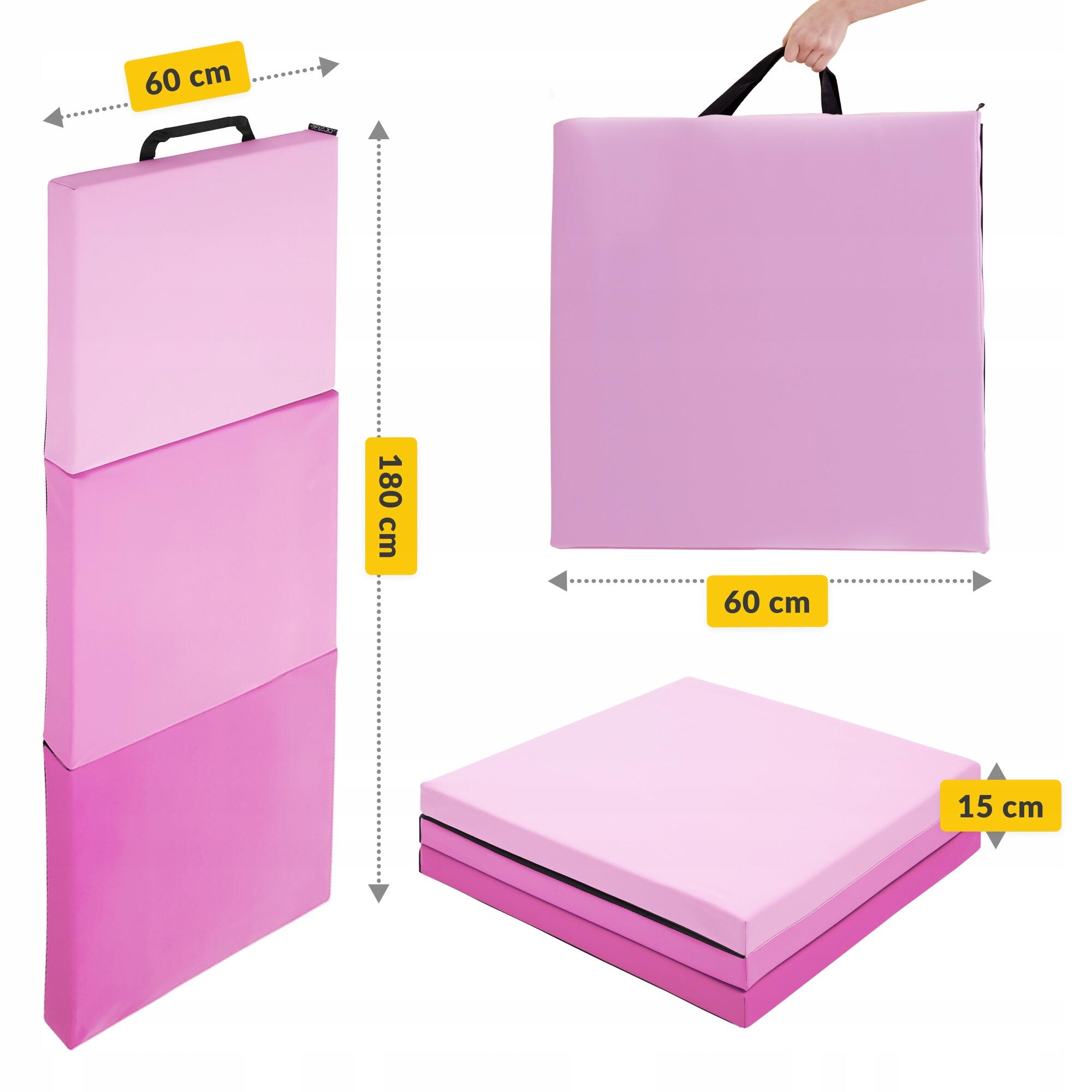 Faltbare Gymnastikmatte 180 x 60 x 5 cm  3-teilige Rehamatte 5/7