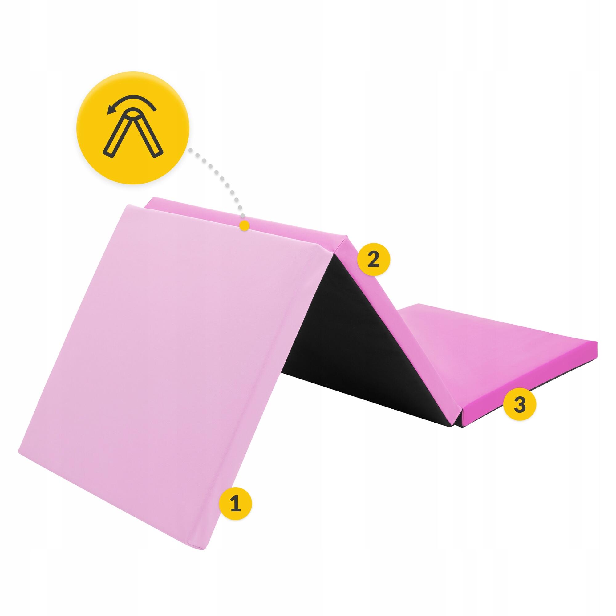 Faltbare Gymnastikmatte 180 x 60 x 5 cm  3-teilige Rehamatte 2/7