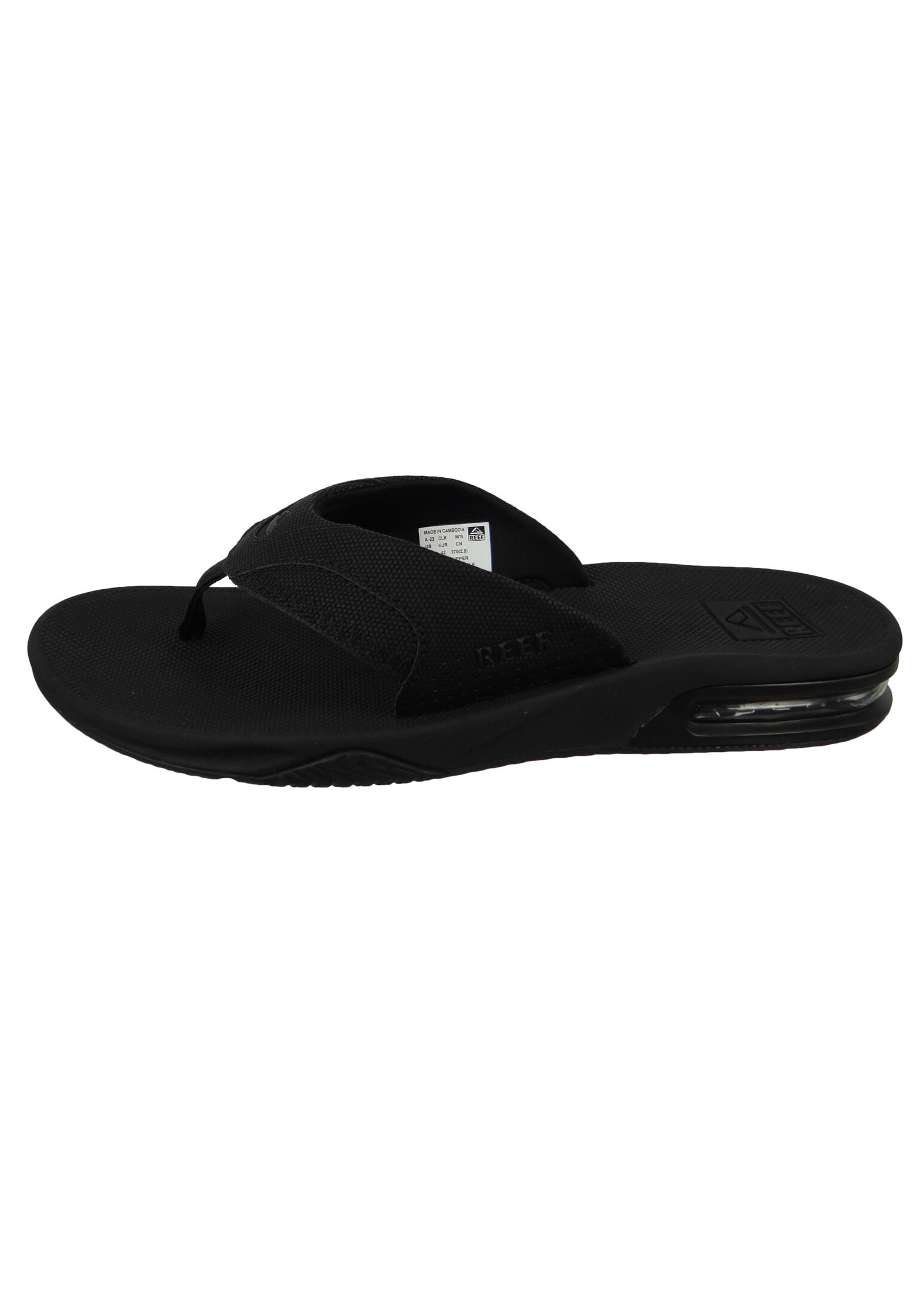 Reef Herren Zehentrenner Sandalen Fanning Zehentrenner RF002026ALB Schwarz 2/6