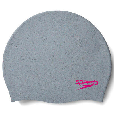 Cuffia in silicone riciclato Speedo - Bianco/Multi/Rosa fluo