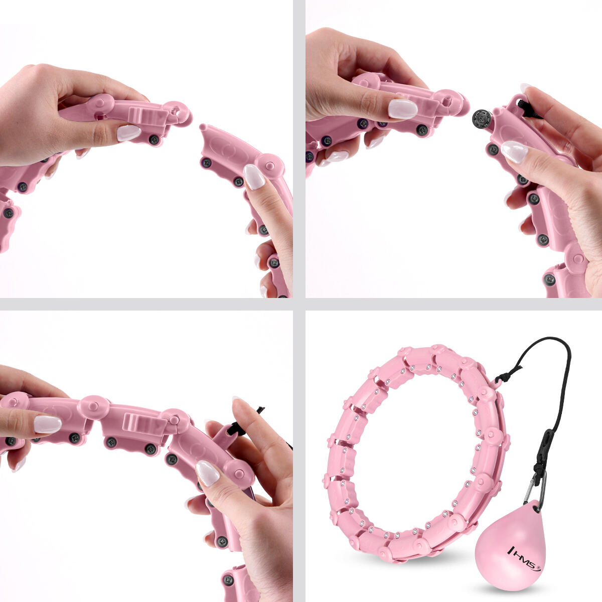 cerceau hula-hoop avec picots de massage + br163 surdimensionné HMS set hhw11 7/7
